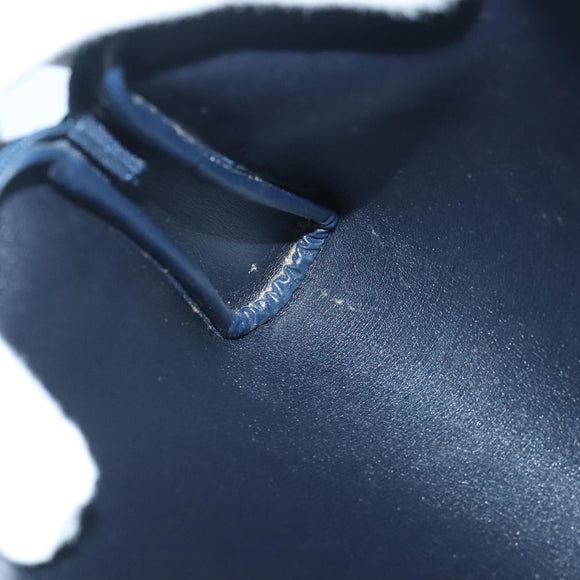 Christian Dior Trotter Canvas Clutch Bag Canvas Navy Auth ti2368