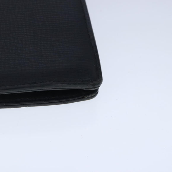 Burberrys Business Bag Leather Black Gold Auth ti2373