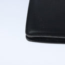 Burberrys Business Bag Leather Black Gold Auth ti2373-15