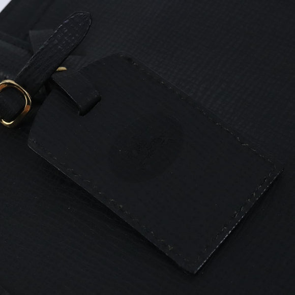 Burberrys Business Bag Leather Black Gold Auth ti2373