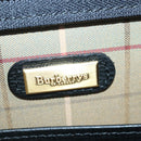 Burberrys Business Bag Leather Black Gold Auth ti2373-18