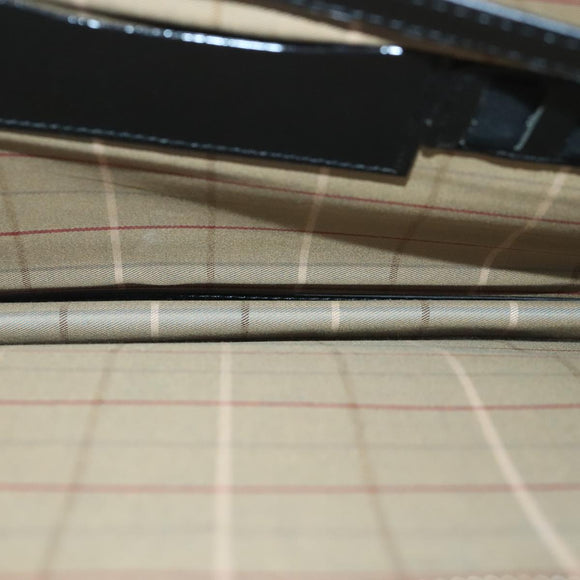 Burberrys Business Bag Leather Black Gold Auth ti2373