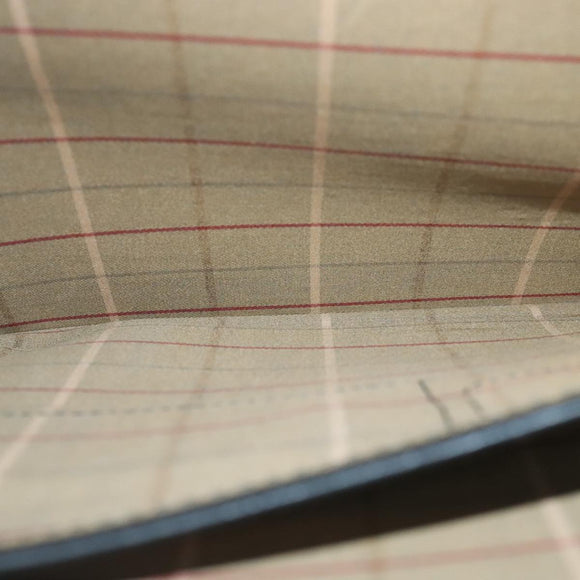 Burberrys Business Bag Leather Black Gold Auth ti2373