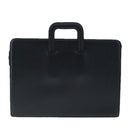 Burberrys Business Bag Leather Black Gold Auth ti2373-2