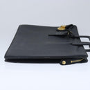 Burberrys Business Bag Leather Black Gold Auth ti2373-4