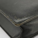 Burberrys Business Bag Leather Black Gold Auth ti2374-9