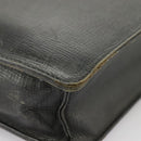 Burberrys Business Bag Leather Black Gold Auth ti2374-15