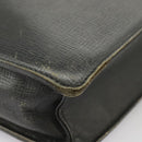 Burberrys Business Bag Leather Black Gold Auth ti2374-17