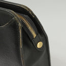 Burberrys Business Bag Leather Black Gold Auth ti2374-19