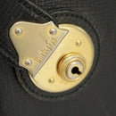 Burberrys Business Bag Leather Black Gold Auth ti2374-21