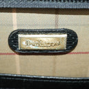 Burberrys Business Bag Leather Black Gold Auth ti2374-24