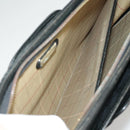 Burberrys Business Bag Leather Black Gold Auth ti2374-27