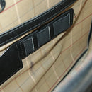 Burberrys Business Bag Leather Black Gold Auth ti2374-28