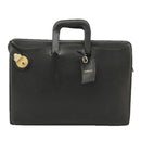 Burberrys Business Bag Leather Black Gold Auth ti2374-13