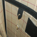 Burberrys Business Bag Leather Black Gold Auth ti2374-30
