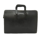 Burberrys Business Bag Leather Black Gold Auth ti2374-2