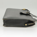 Burberrys Business Bag Leather Black Gold Auth ti2374-4