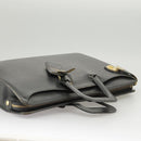 Burberrys Business Bag Leather Black Gold Auth ti2374-7