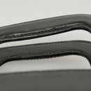 Burberrys Business Bag Leather Black Gold Auth ti2374-14