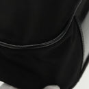 GUCCI Bamboo Hand Bag Nylon 2way Black Silver 001 2058 1577 5 Auth ti2381-11