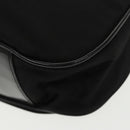 GUCCI Bamboo Hand Bag Nylon 2way Black Silver 001 2058 1577 5 Auth ti2381-12