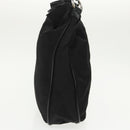 GUCCI Bamboo Hand Bag Nylon 2way Black Silver 001 2058 1577 5 Auth ti2381-4