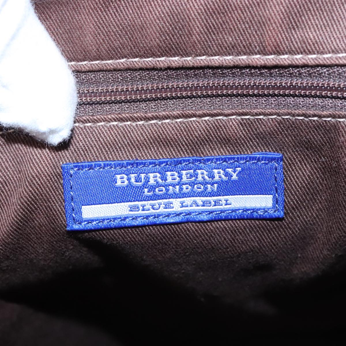 BURBERRY Tote Bag Nylon Red Auth ti2404