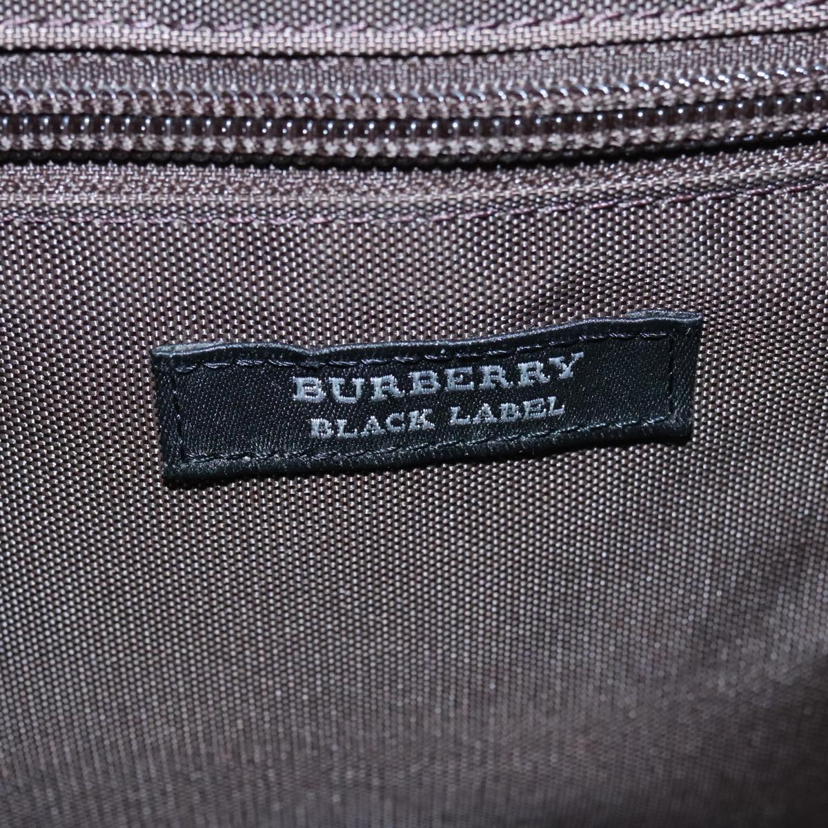 BURBERRY Nova Check Business Bag Nylon 2way Navy Brown Auth ti2405