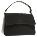 BALLY Hand Bag Nylon Brown Auth ti2408-1