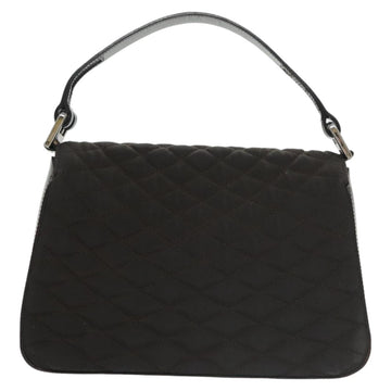 BALLY Hand Bag Nylon Brown Auth ti2408 - 0