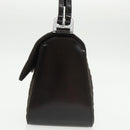 BALLY Hand Bag Nylon Brown Auth ti2408-3