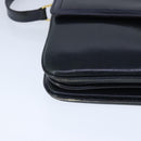 BALLY Shoulder Bag Leather Navy Auth ti2411-15