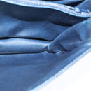 BALLY Shoulder Bag Leather Navy Auth ti2411-19