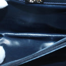 BALLY Shoulder Bag Leather Navy Auth ti2411-21