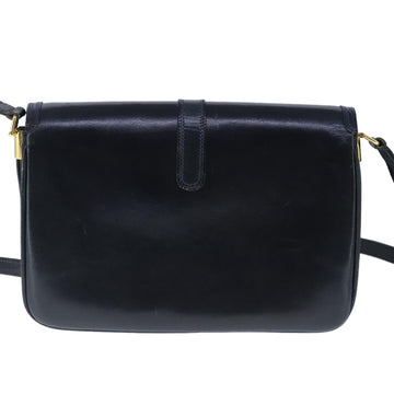 BALLY Shoulder Bag Leather Navy Auth ti2411 - 0