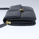 BALLY Shoulder Bag Leather Navy Auth ti2411-3