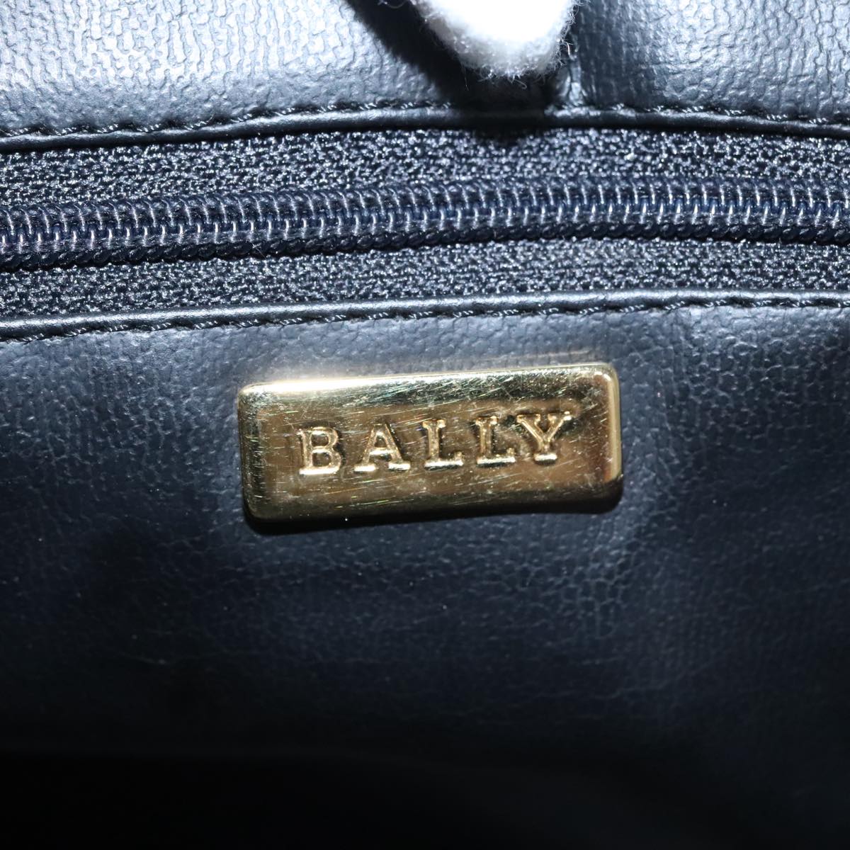 BALLY Hand Bag Leather 2way Green Auth ti2412