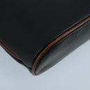 BALLY Shoulder Bag Leather Black Gold Auth ti2413-14