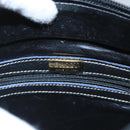 BALLY Shoulder Bag Leather Black Gold Auth ti2413-18