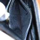 BALLY Shoulder Bag Leather Black Gold Auth ti2413-12