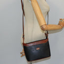 BALLY Shoulder Bag Leather Black Gold Auth ti2413-21
