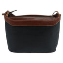 BALLY Shoulder Bag Leather Black Gold Auth ti2413-2