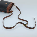 BALLY Shoulder Bag Leather Black Gold Auth ti2413-7