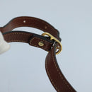 BALLY Shoulder Bag Leather Black Gold Auth ti2413-8
