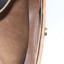 Christian Dior Honeycomb Canvas Shoulder Bag PVC Leather Black Auth ti2422-12