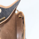 Christian Dior Honeycomb Canvas Shoulder Bag PVC Leather Black Auth ti2422-19