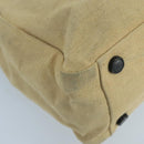 PRADA Tote Bag Canvas Beige Auth ti2434-11