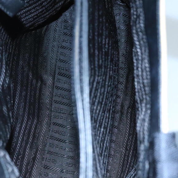 PRADA Tote Bag Canvas Beige Auth ti2434