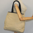 PRADA Tote Bag Canvas Beige Auth ti2434-22