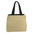 PRADA Tote Bag Canvas Beige Auth ti2434-13
